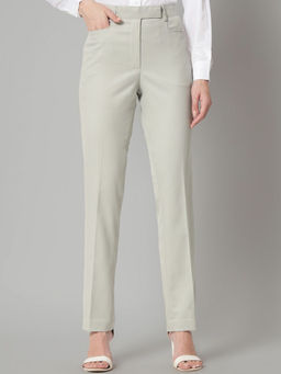 Powersutra - Sage Green Poly Cotton Formal Trouser