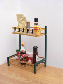 UMAI - Trapezoidal Seasoning Rack Green Gold