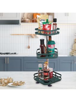 UMAI - Revolving Dressing Rack Square Dark Green