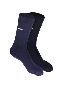 Heelium - Bamboo Crew Socks for Men - Odour Free - Thin & Light - 2 Pairs - Black Grey
