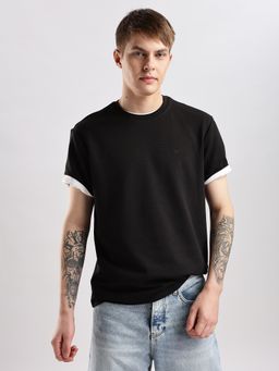 Calvin Klein - Men Black Solid T-Shirt