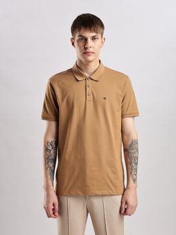 Calvin Klein - Men Brown Solid Polo T-Shirt