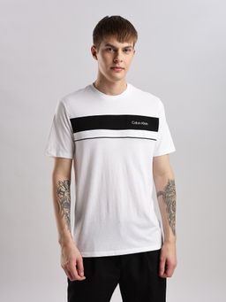Calvin Klein - Men White Solid T-Shirt