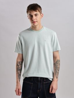 Calvin Klein - Men Blue Solid T-Shirt
