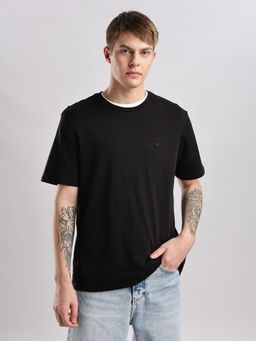 Calvin Klein - Men Black Solid T-Shirt