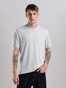 Calvin Klein - Men Blue Solid T-Shirt