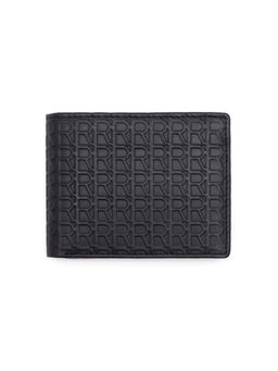 Rare Rabbit - Cali Dark Black Leather Wallet