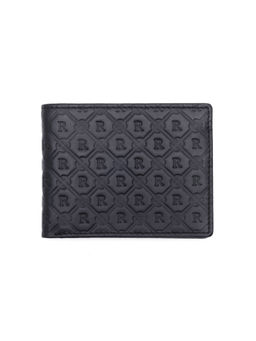 Rare Rabbit - Rhon Dark Black Leather Wallet