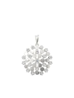 Ayanika - Lab Grown Diamond Pendant with Chain In 925 Silver Rhodium Plated