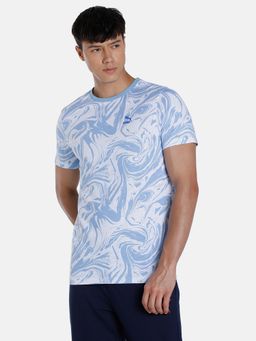 Puma - Abstract Mens Blue T-shirt