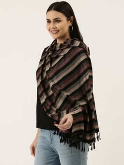 Pashmoda - Women Multicoloured Stripe Stole