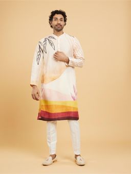 Twamev - Peachy Glow Kurta Pant for Men (Set of 2)