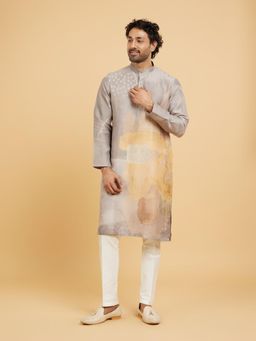 Twamev - Elegant Grey Kurta Pant for Men (Set of 2)