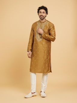 Twamev - Emerald Elegance Kurta Churidar for Men (Set of 2)