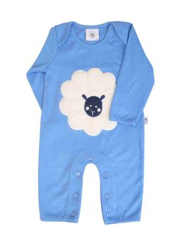 Mi Dulce An'ya - Boys Blue Embroidered Sleepsuit