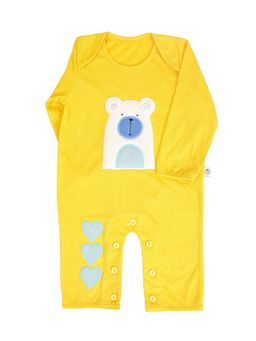 Mi Dulce An'ya - Unisex Yellow Embroidered Sleepsuit