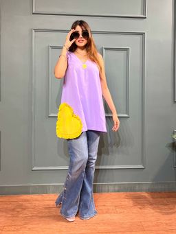 Label Aditi Hundia - Galantine Printed Short Kurti