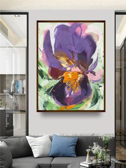 The Art House - Purple Painting Canvas Wall Art