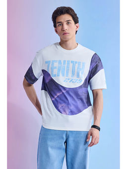 Snitch - Men White Cotton T-shirt