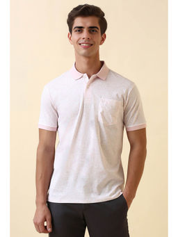 Allen Solly - Men Pink Cotton Polo T-shirt
