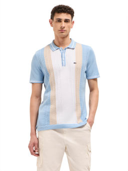 The Bear House - Men Multi-Color Cotton Polo T-Shirt
