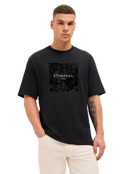 The Bear House - Men Black Cotton T-Shirt