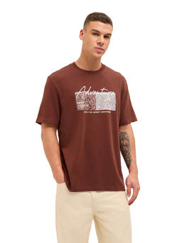 The Bear House - Men Rust Cotton T-Shirt