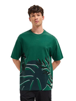 The Bear House - Men Green Cotton T-Shirt