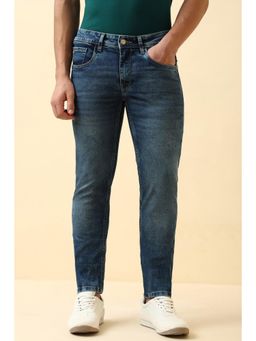 Allen Solly - Men Blue Mid Wash Jeans