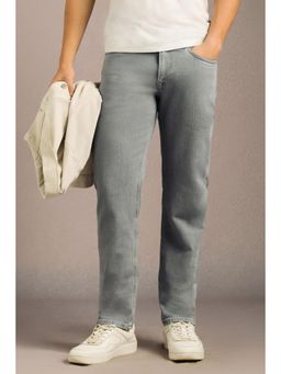Louis Philippe - Men Light Grey Slim Fit Jeans