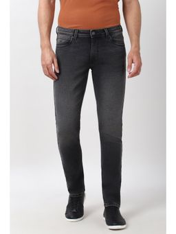 Peter England - Men Grey Light Wash Jeans