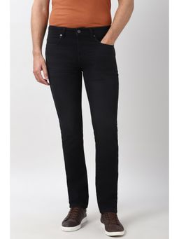 Peter England - Men Black Light Wash Jeans