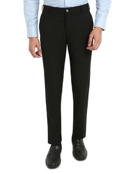 Raymond - Black Rayon Blend Slim Fit Trouser