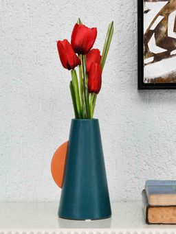 At Home by Nilkamal - Single Ear Decorative Ceramic Vase