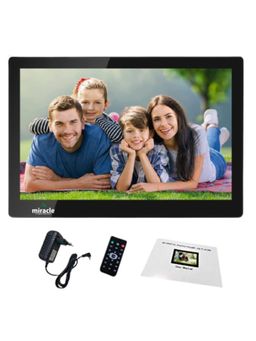 MIRACLE DIGITAL - 12 Inch HDMI Digital Frame Hi-Def Electronic Photo & Video with 4GB Internal Memory