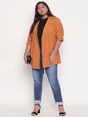 fluffy plus size jacket