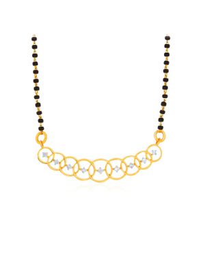Diamond mangalsutra senco gold clearance