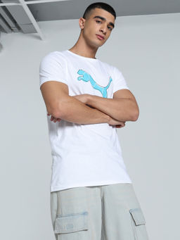 Puma - Men White Solid T-Shirt