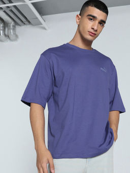 Puma - Men Purple Ess Elevated Boxy T-Shirt