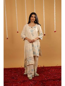 Rivaz Threads and Co - Fiza Pure Cotton Kurta with Pant and Dupatta
