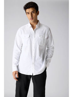 FREAKINS - Blaze White Solid Men Shirt