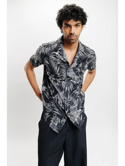 FREAKINS - Black Tiger Men Resort Shirt