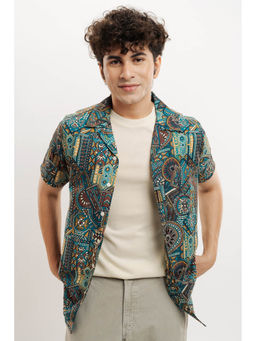 FREAKINS - Ancient Print Men Resort Shirt