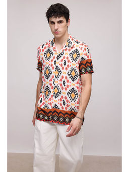 FREAKINS - Tribal Print Men Resort Shirt