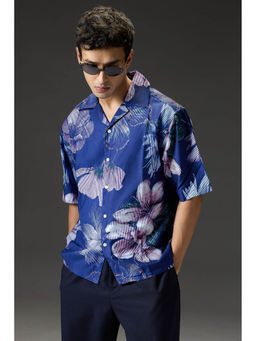 FREAKINS - Men Navy Blue Printed Relaxed Shirt