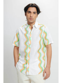 FREAKINS - Men White Print Shirt