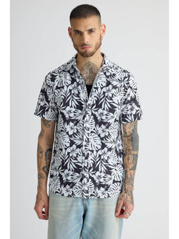 FREAKINS - Men Black Printed Shirt