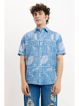 FREAKINS - Playful Print Men Resort Shirt