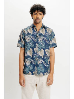 FREAKINS - Men Leaves Print Shirt