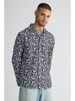 FREAKINS - Full Sleeves Avant-Garde Printed Shirt